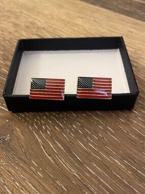 American Flag Cuff Links